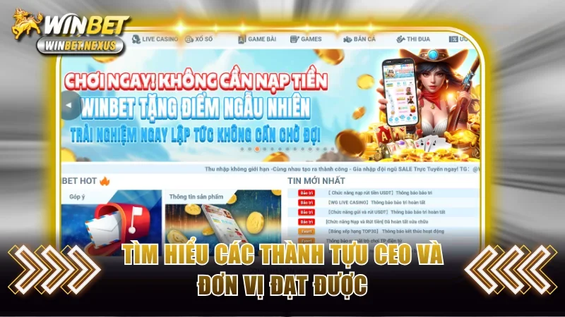 Tìm hiểu các thành tựu CEO và đơn vị đạt được